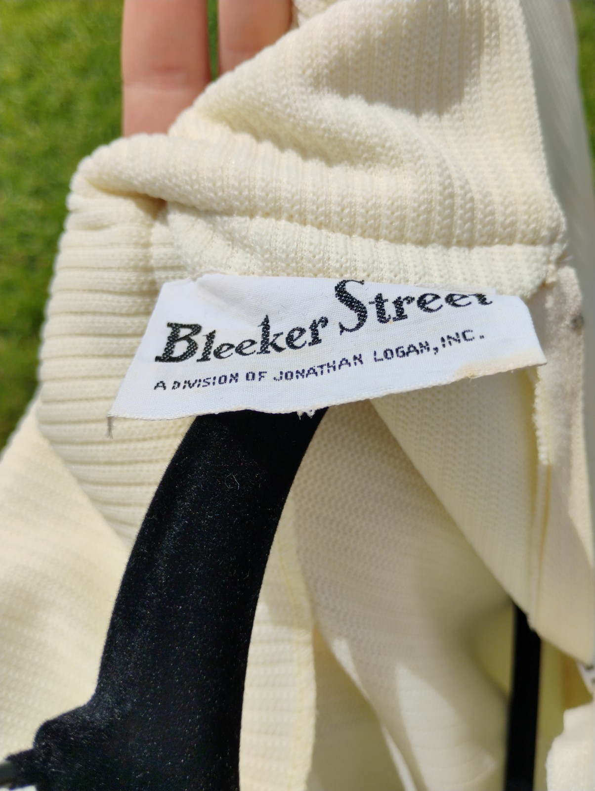 BLEEKER STREET vintage Dress 1960s/70sl Colored Belt, Turtle Neck Dress