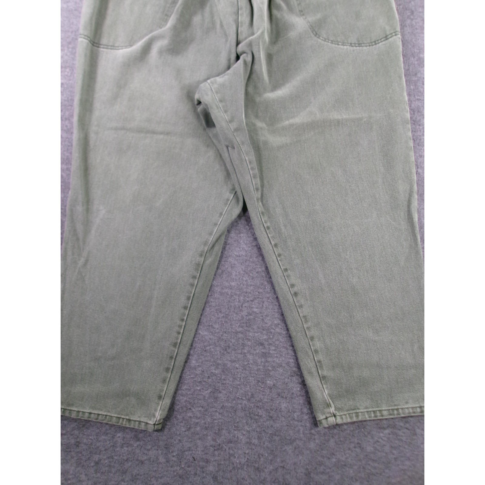 Classic Elements Woman Jeans Womens 26WP Petite Dark Green Vintage 80s Tapered R