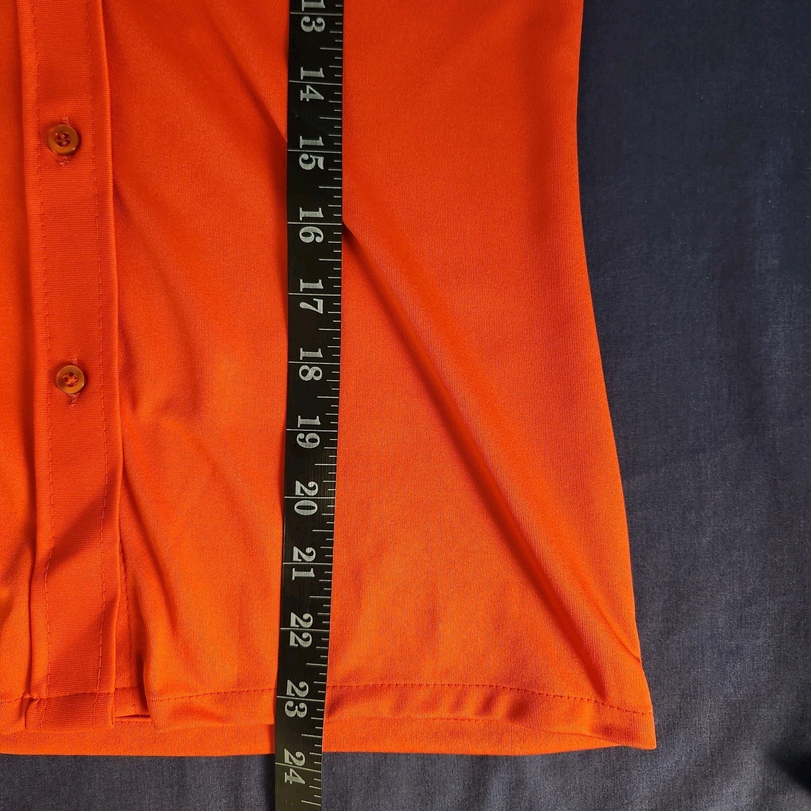 70s Jayson Classics Orange Retro/Mod/Indie Women’s Button Up Shirt 10
