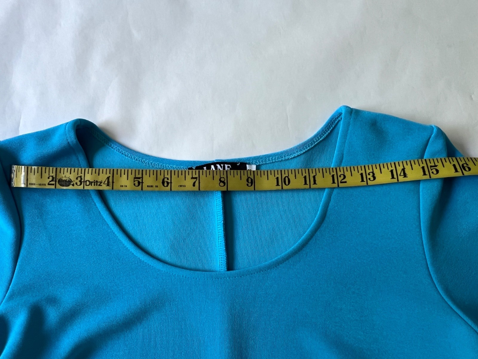 VTG 90’s Lane Misty Lane Blue Green Short Sleeve Color Block Bodycon Dress SZ 8