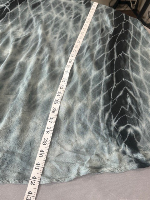 Shoreline Tie Dye Coverup Dress Black Gray Embroidered Boho OS Lightweight