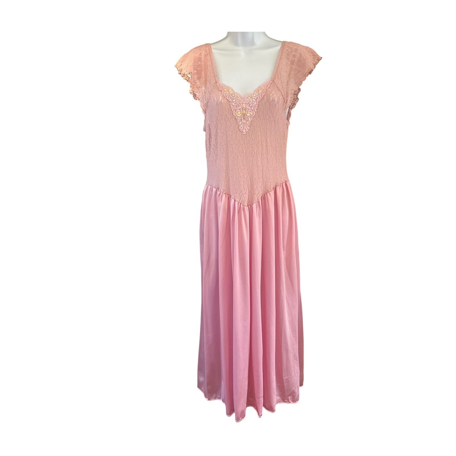 90s Moveistar Coquette Balletcore Romantic Pink Lace Dress Ethereal Fairycore