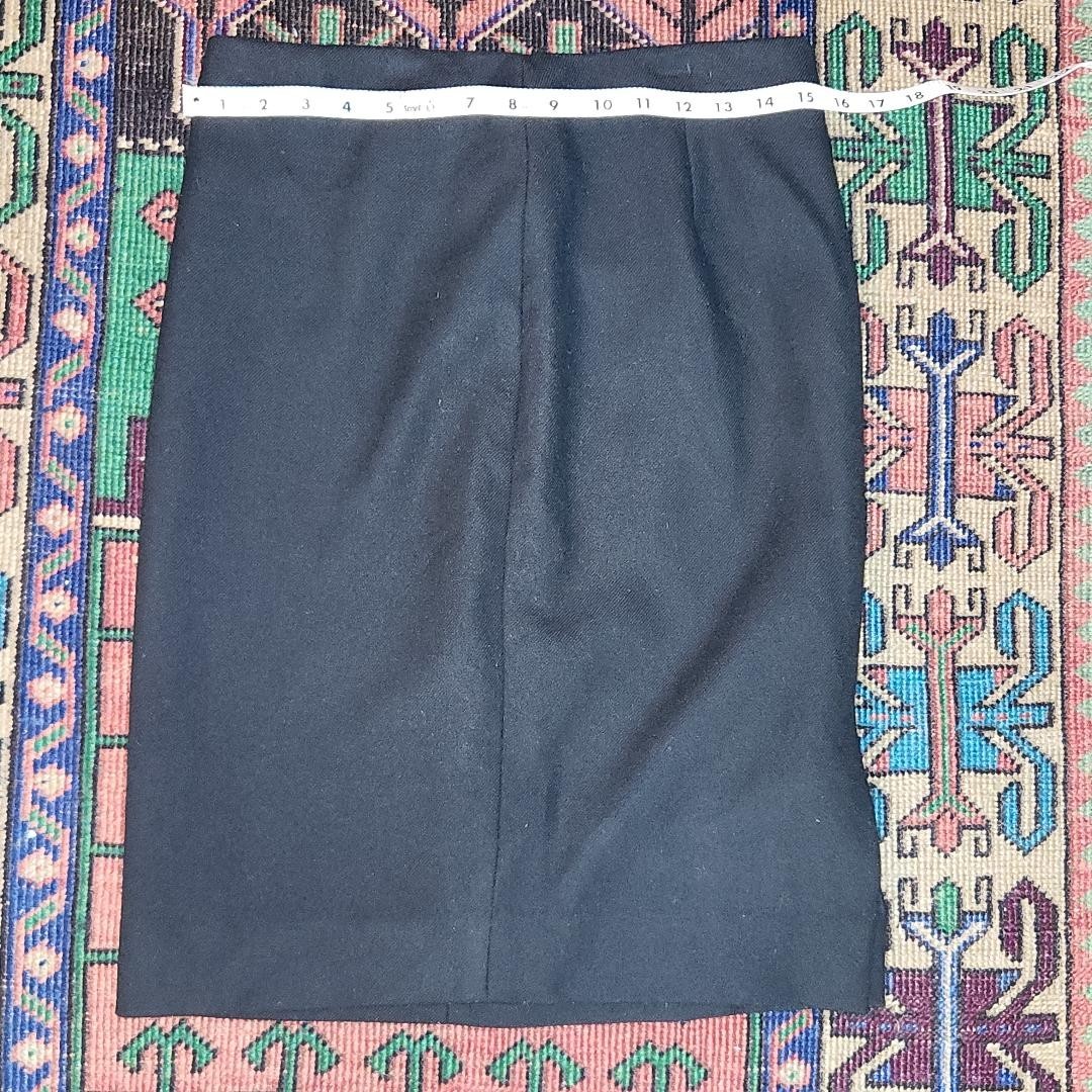 J CREW UK LTD WOOL AND POLYESTER PENCIL SKIRT SIZE 4 RETRO BUSINESS SKIRT
