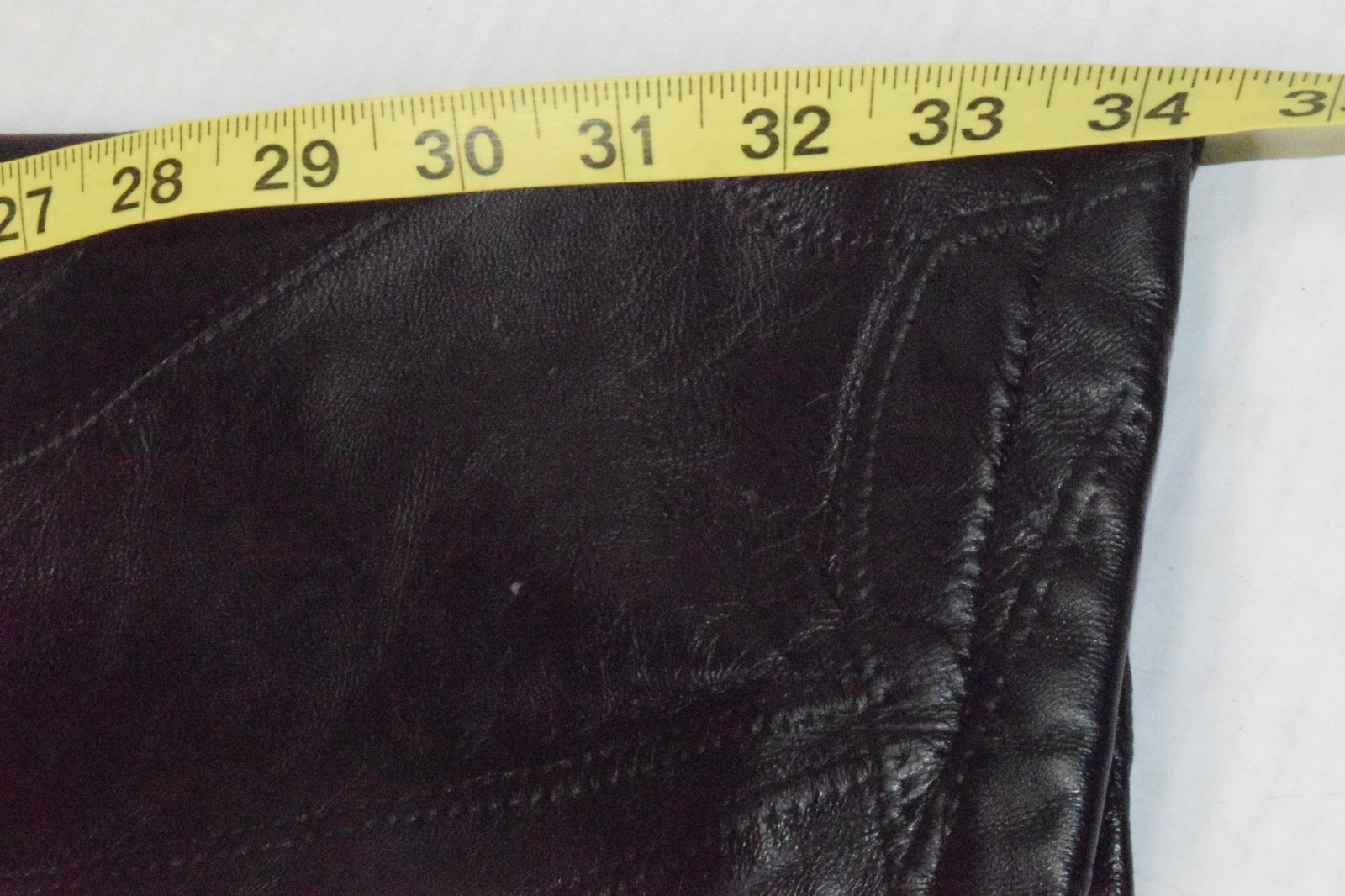 Vintage Leather Jacket Leather Works Size XXL 90s L Glossy Black Patchwork