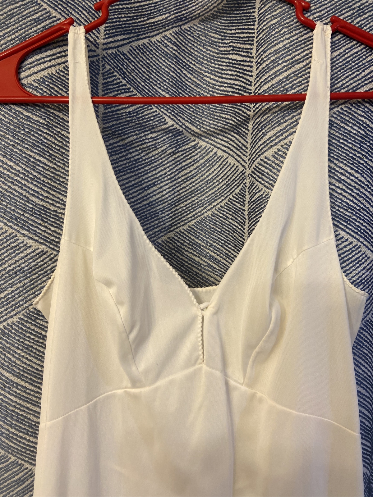VTG 60’S FORMFIT ROGERS GLAM ivory SHEER Nylon FULL SLIP NEGLIGEE 36L 14-16
