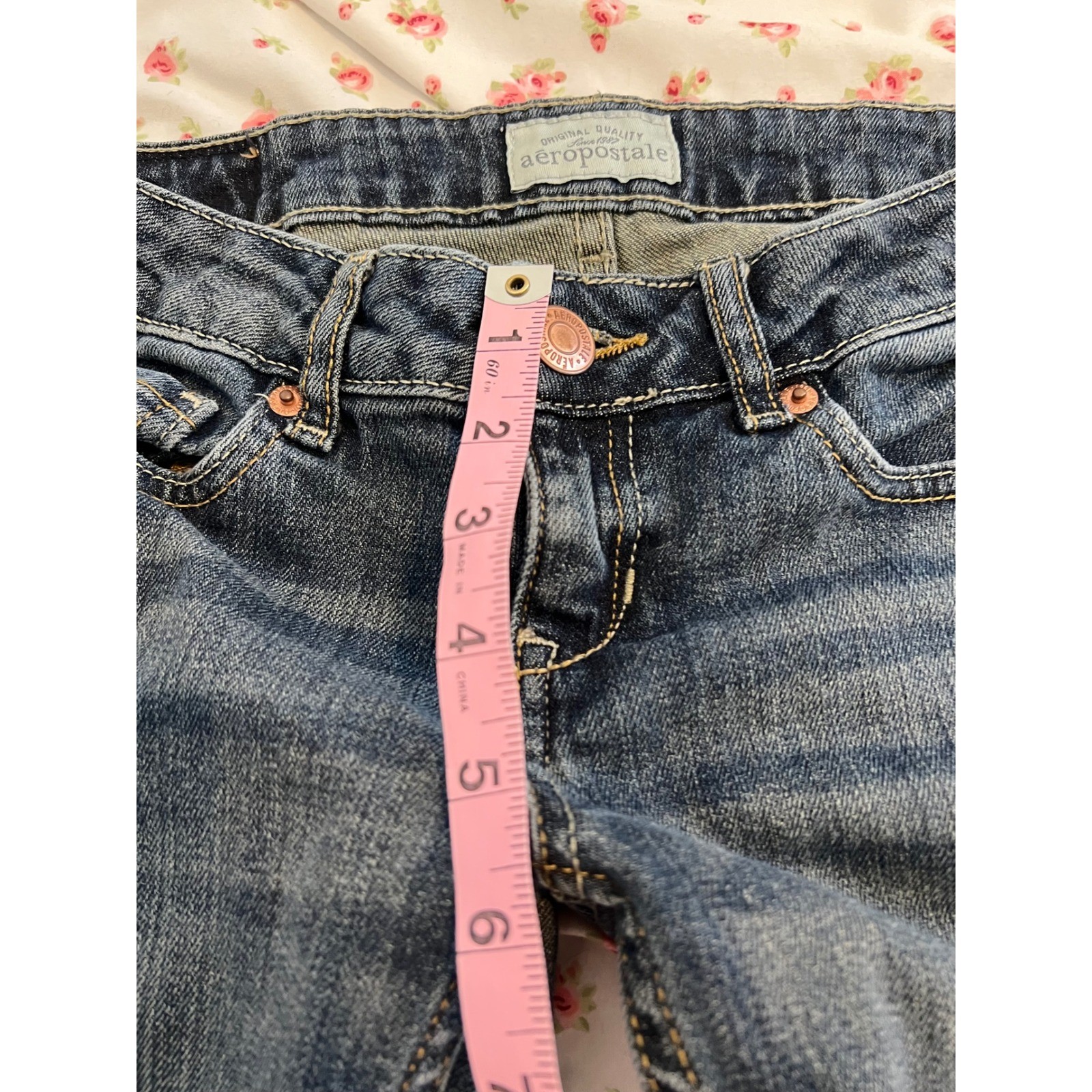 vintage aeropostale low rise dark wash skinny jeans