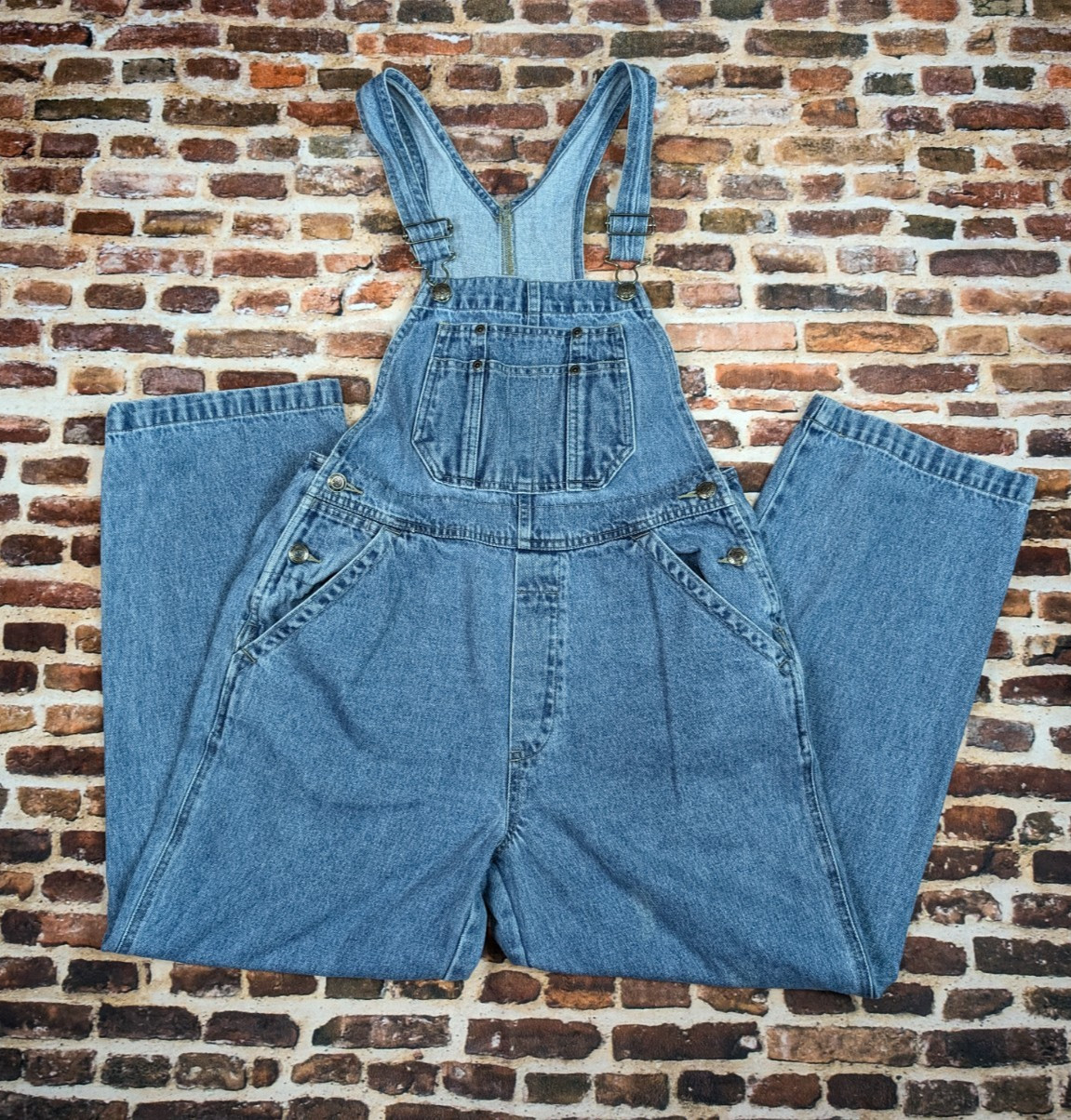 Vintage St. John’s Bay Overalls Y2k 90’s Petite Medium All Cotton Bibs Women’s M