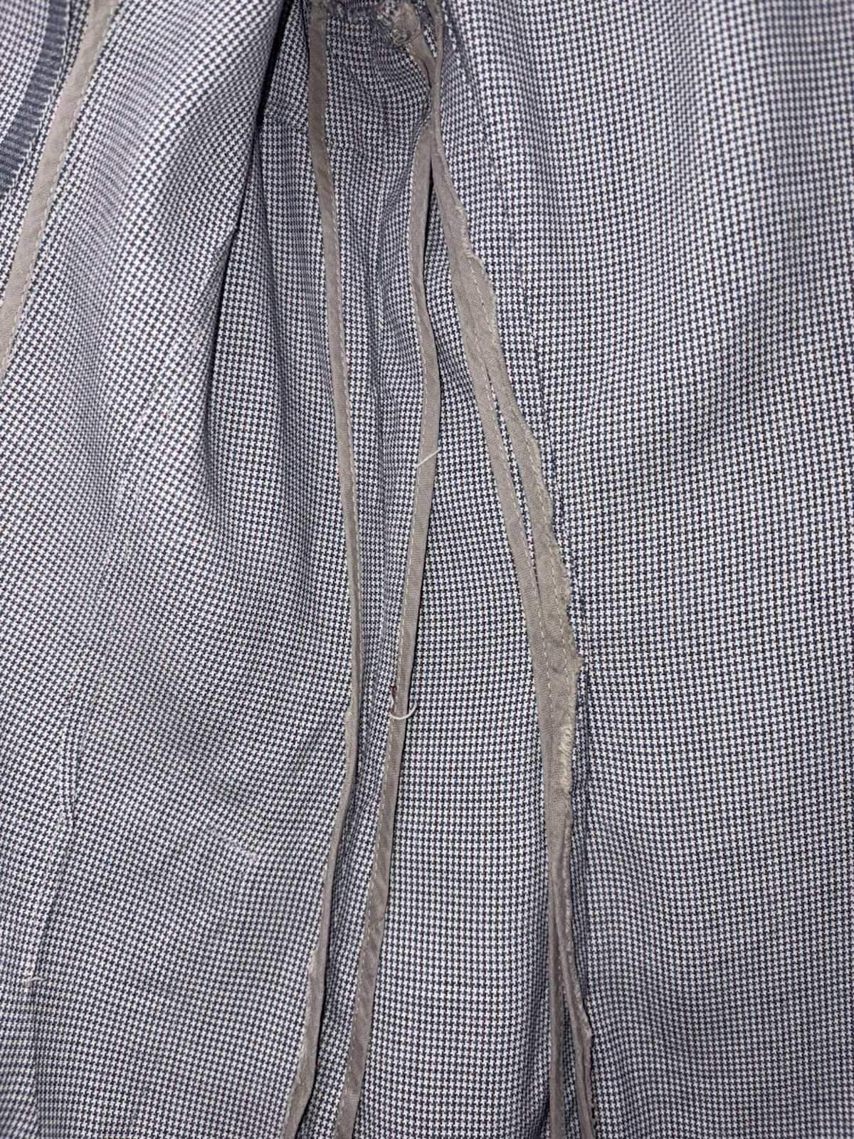 Vintage 1940s Linen Jacket Houndstooth Women’s Medium Majestic Season Maker Gray