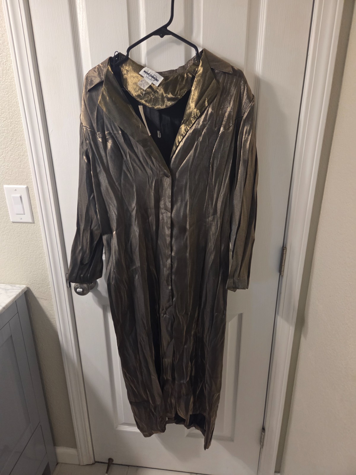 WAYNE DIAMOND new with tags vintage Work suit Bronze / gold size 16 #S44