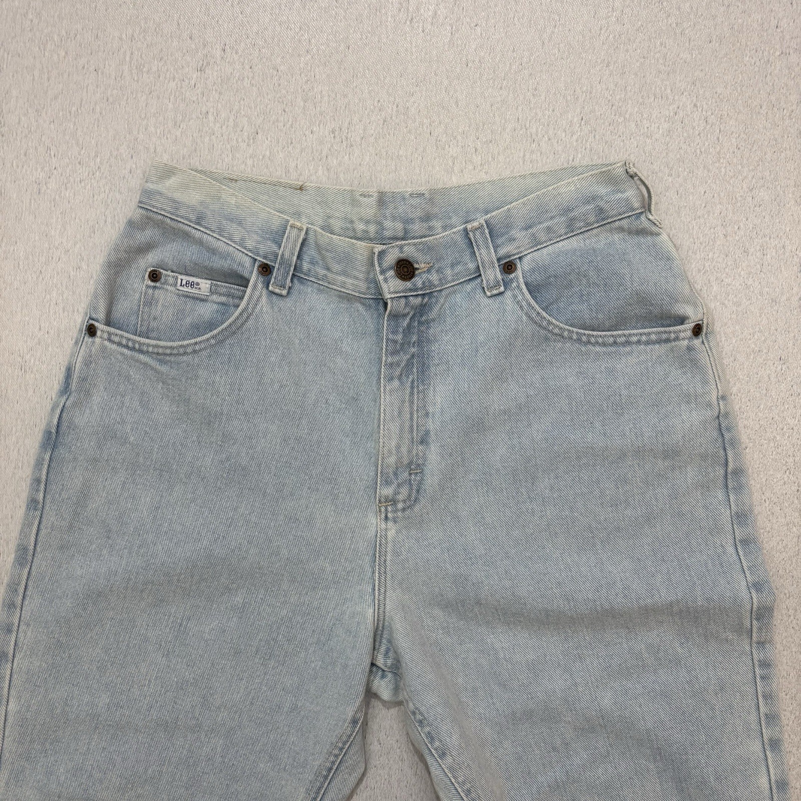 Vintage 90s Lee MR Womens High Rise Mom Pants Jeans Size 12 S USA Blue Faded