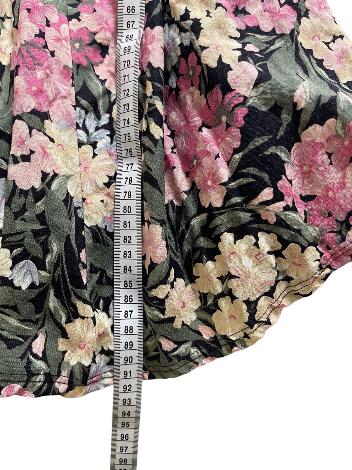 Geary Roark Kamisato Vintage 80’s Dress Size AU8 US4 Floral Mini Cotton Pockets