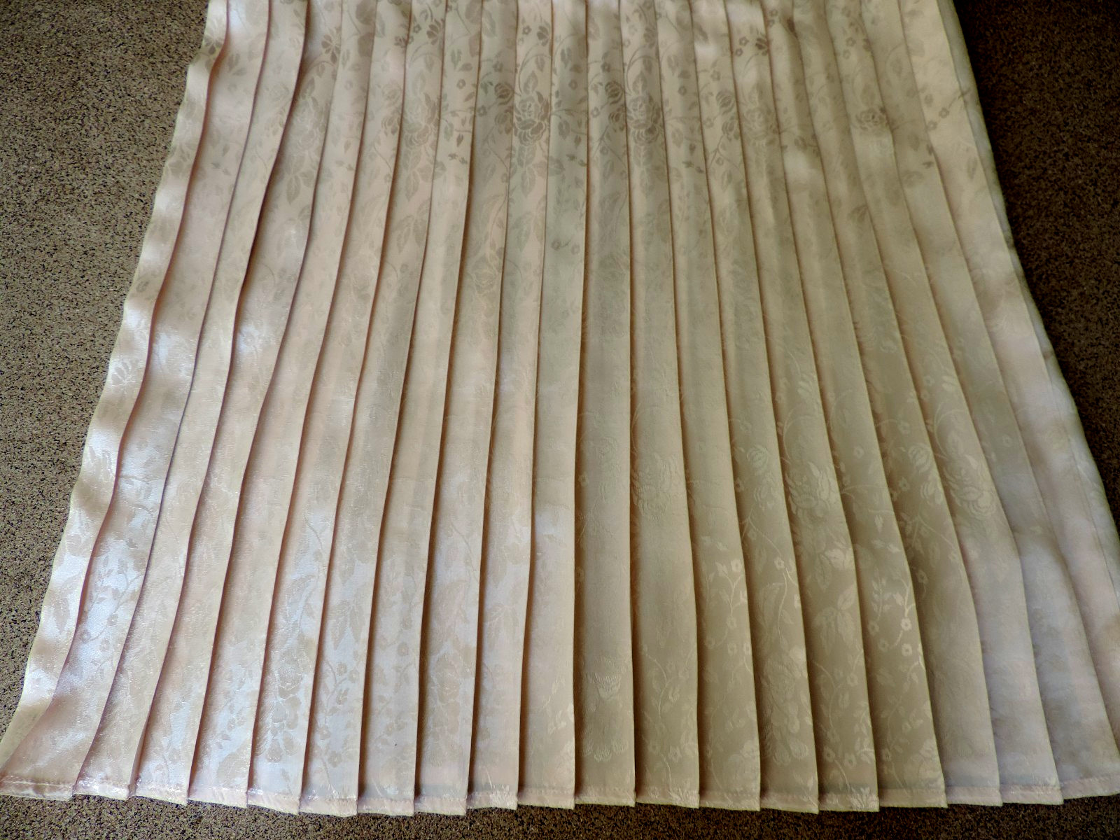 NWT VTG Nilani drop waist pleated cottage core Granny satin Prairie dress sz 10