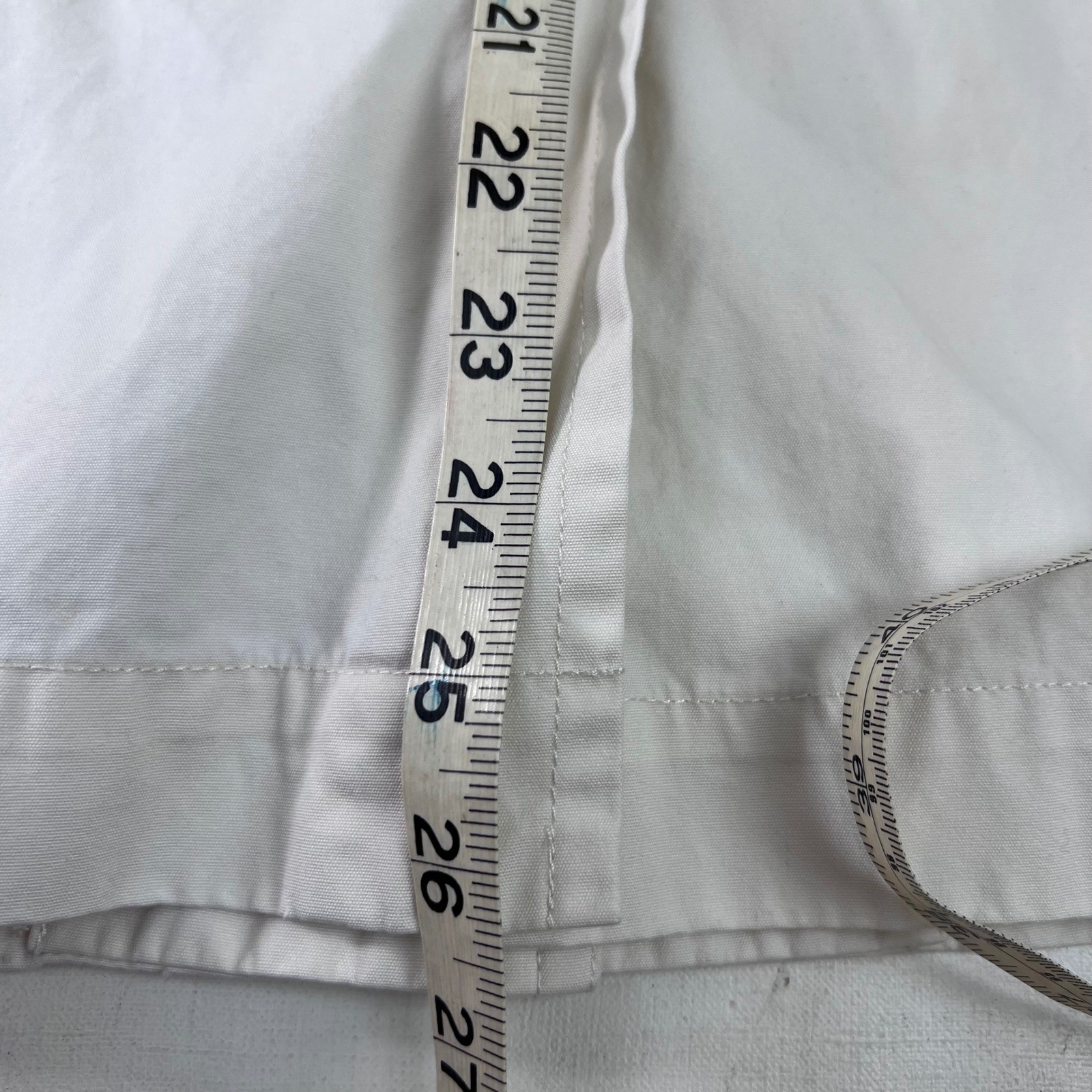 Vtg Tommy Hilfiger White Cotton Button Up Jacket Womens Medium Casual Mod Disco