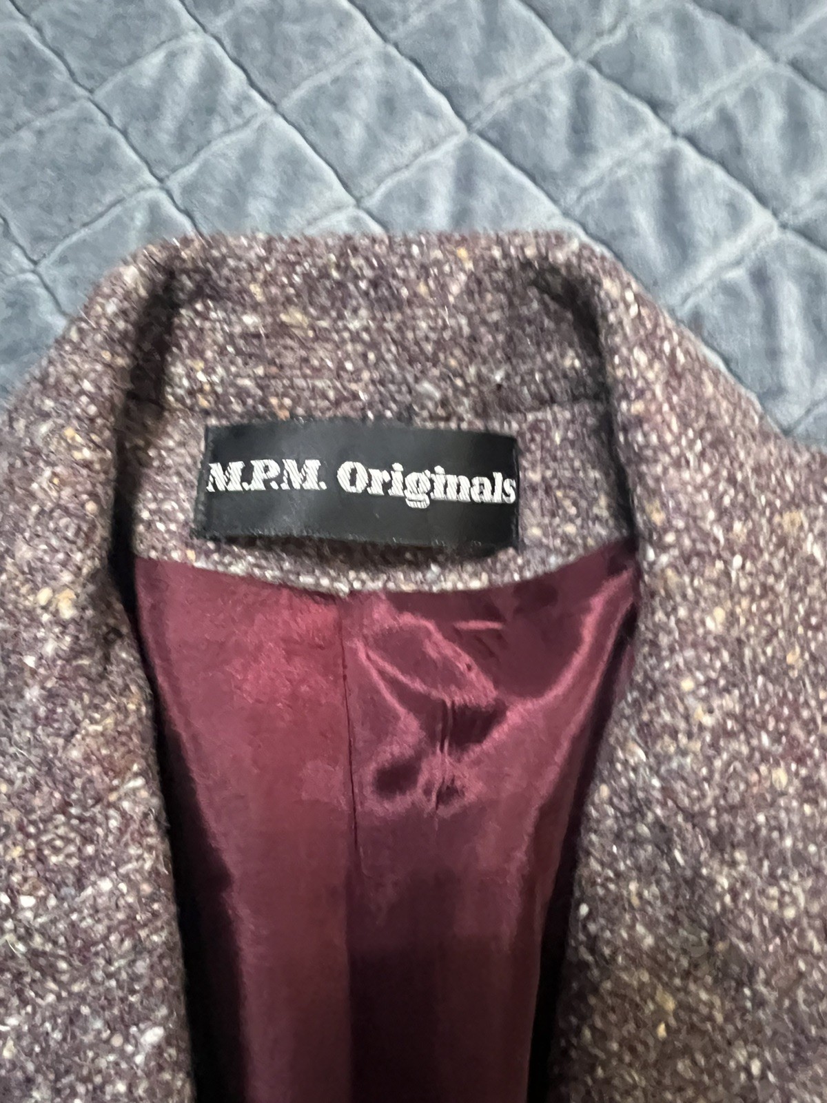 Vintage 1970s Rust and Brown Wool Tweed 2 Piece Skirt Jacket Suit MRM Originals