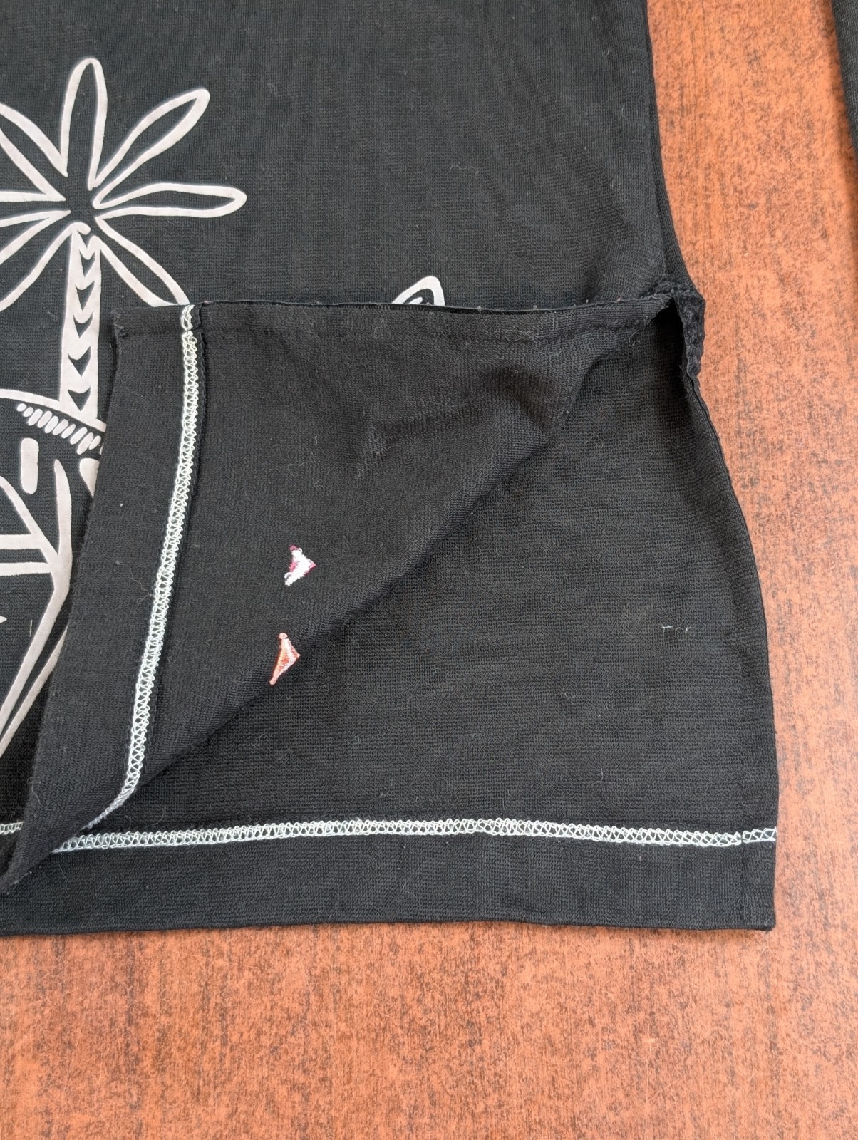 VTG Women’s Blast Black Embroidered Button Cardigan Sweater Small Retro Safari