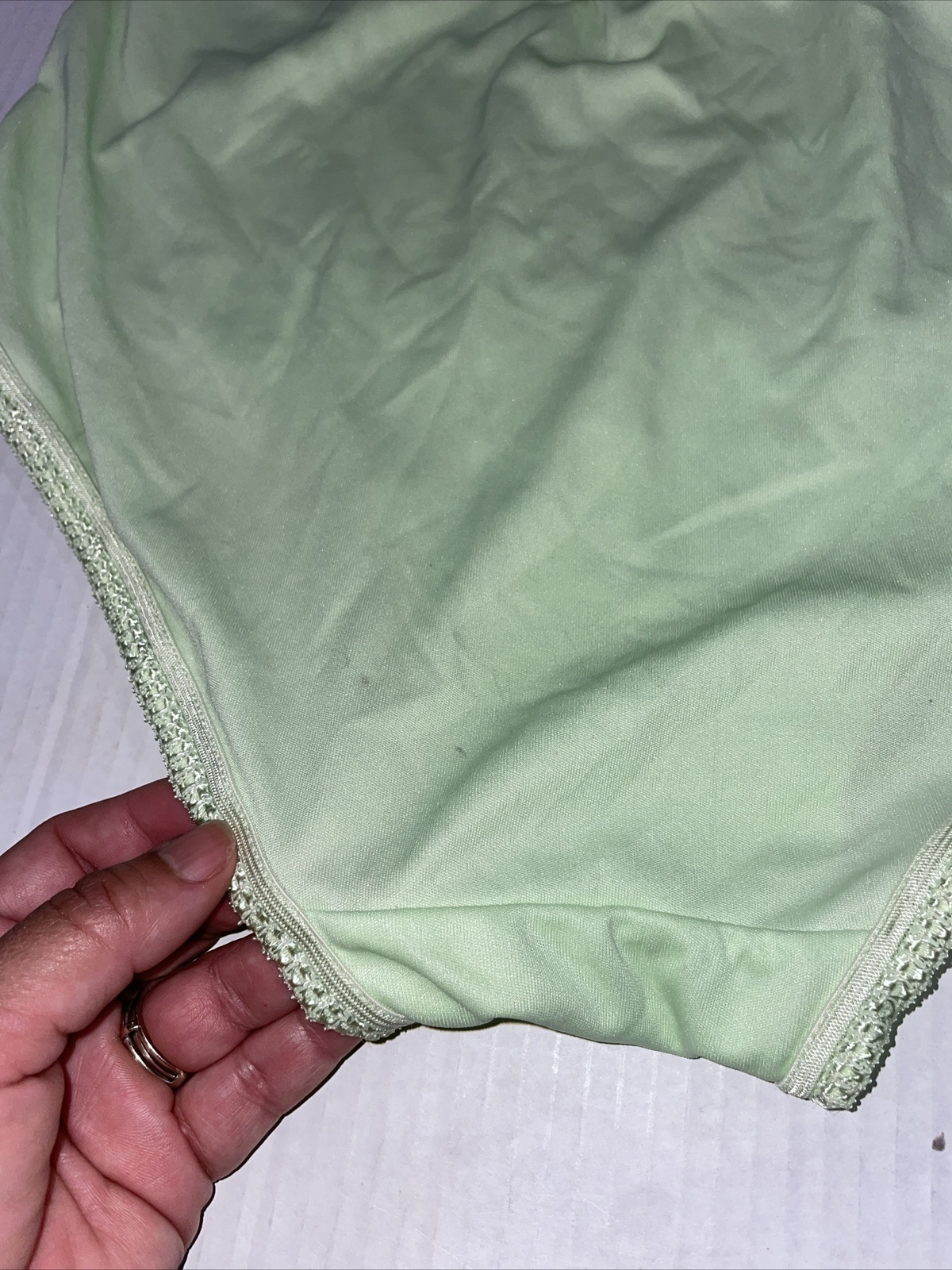 3-Vtg Sophia Nylon Panties Elastic Waist & Thigh Pink Purple Green XXXXL NWT