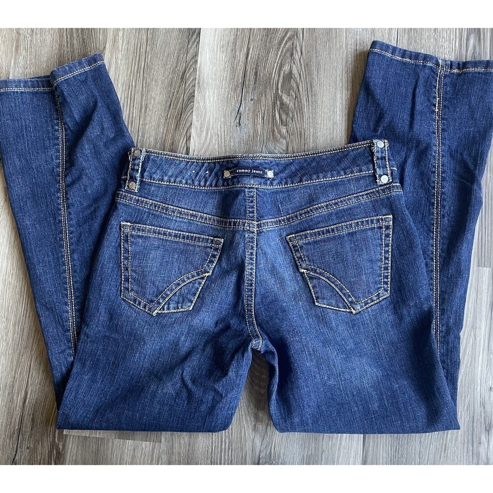 Vintage Tommy Hilfiger Womens Jean Size 13 Y2K flare mid rise Retro 2000s 32×31
