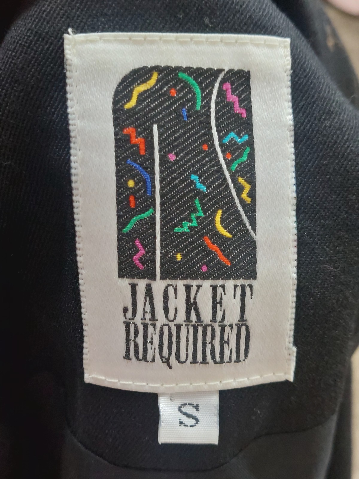 Vintage Jacket Required 1980s Art 100% Wool USA Blazer Sun Moon Stars S 40×30