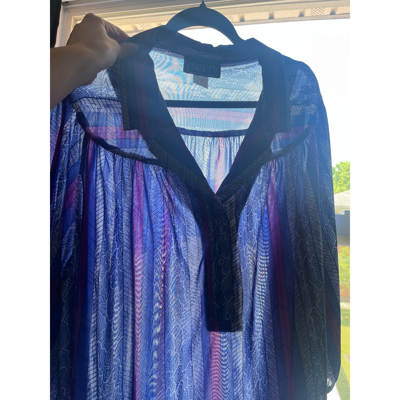 NWT Vintage 16 Dani J USA Oversized Shirt Tunic Dress Boho Art Teacher Deadstock