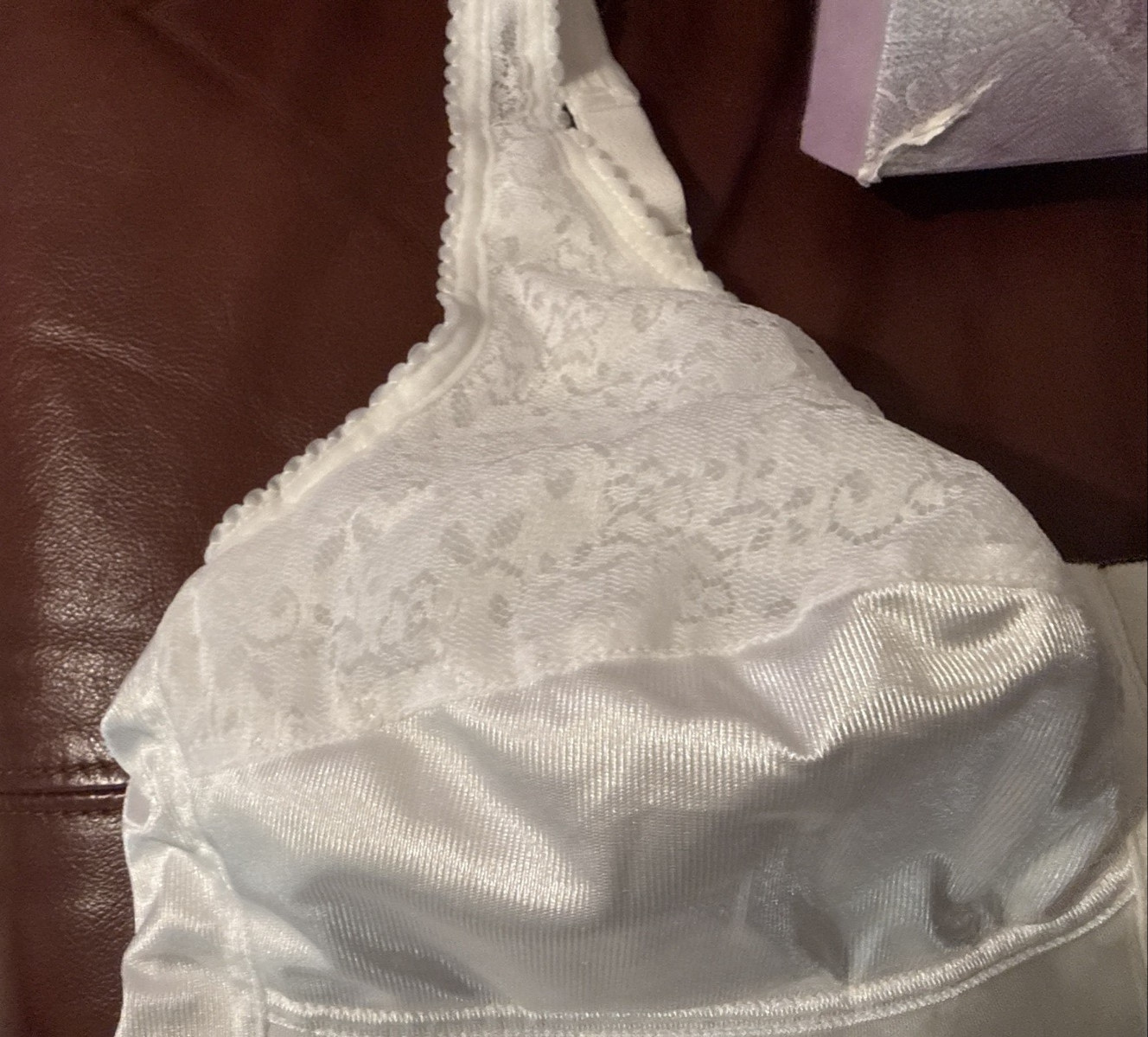 NEW Jodee Surgical Style 1805 Post Mastectomy Bra WHITE w/Pockets USA-MADE 44B