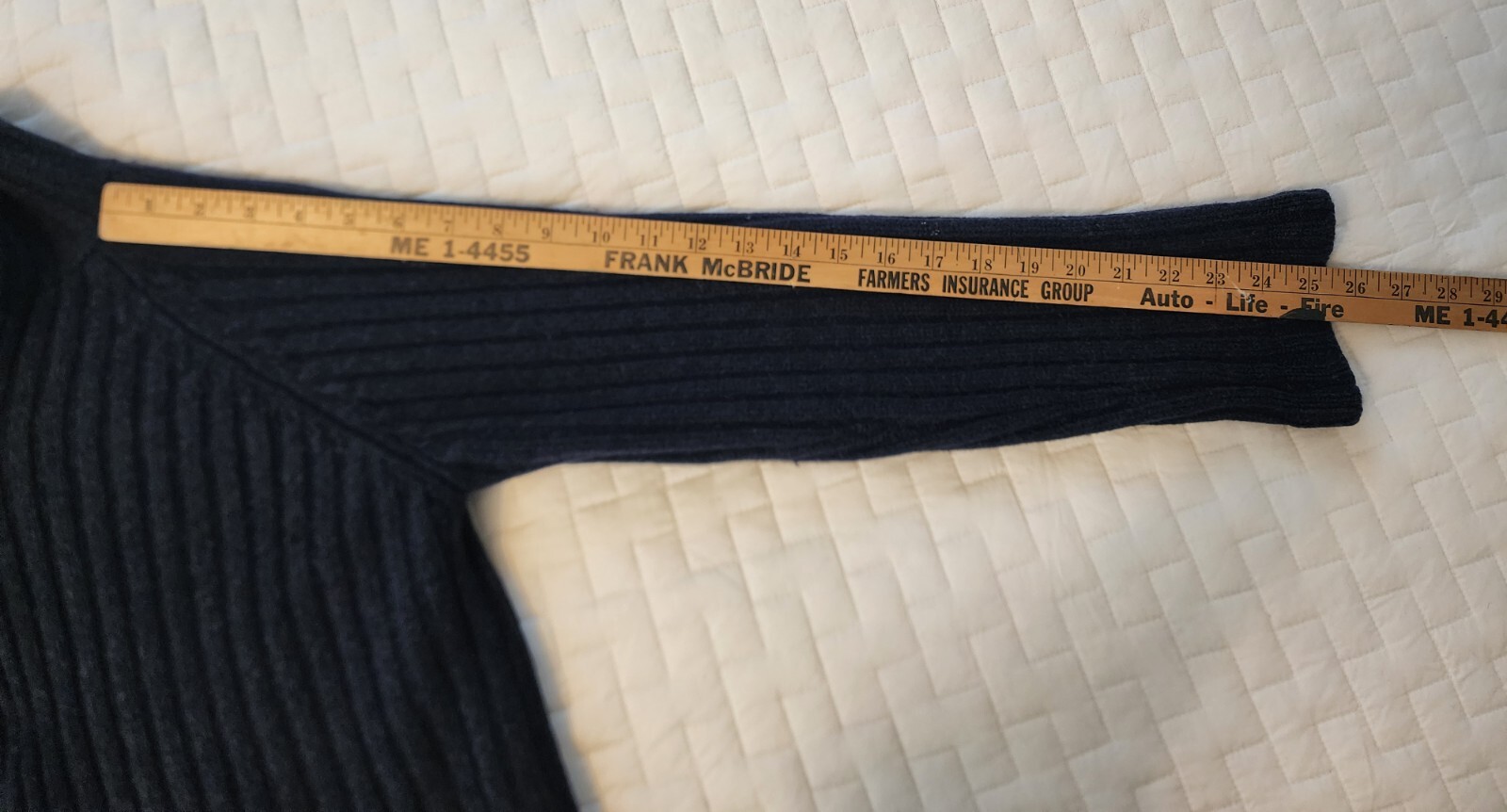 Paul Harris Design 100% Lambswool Size Large Sweater Blue Long Sleeve Vintage