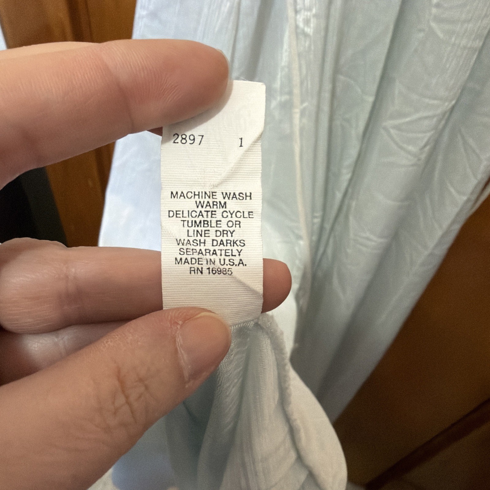 Vintage Val Mode lingerie Nightgown Soft blue Sz Small Slip dress Feminine