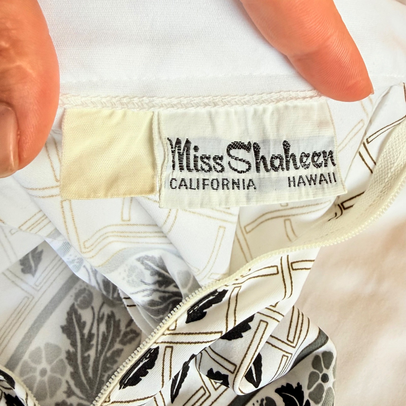 VTG 70s Miss Shaheen Hawaiian 3pc Convertible Hosting Set 2 Skirts with Top XS-S