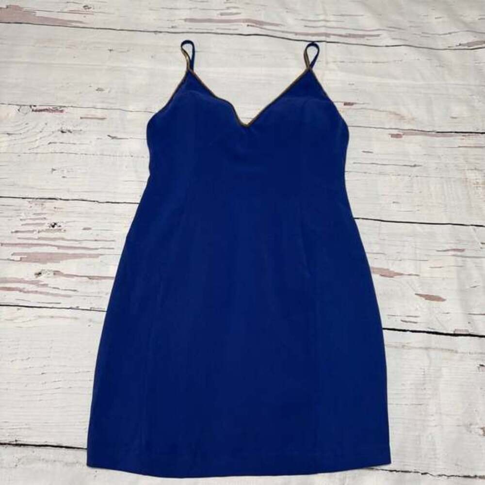 Ark & Co Royal Blue V-Neck Bandage Fit & Flare Dress