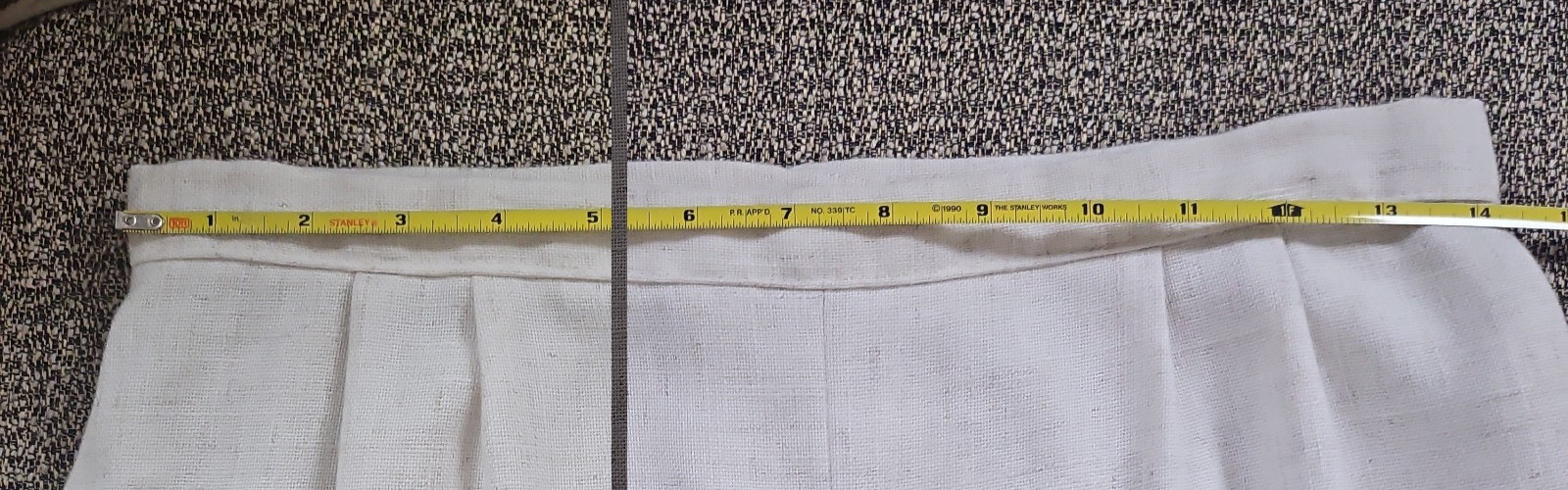 Vintage Skirt Sears Below Knee Pleated Union USA Made No Size Pockets! Read