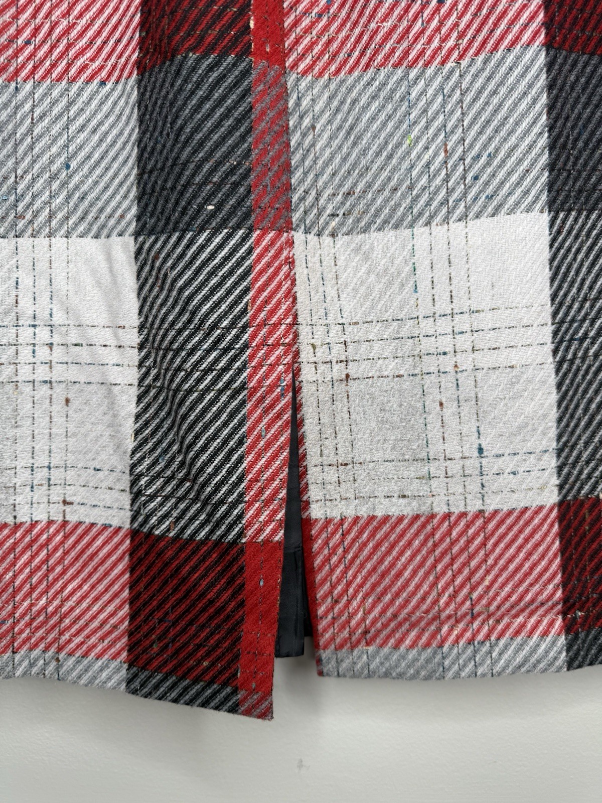 Vintage By Manor House Christmas Plaid Midi Skirt Womens Size 12 80s 90s H