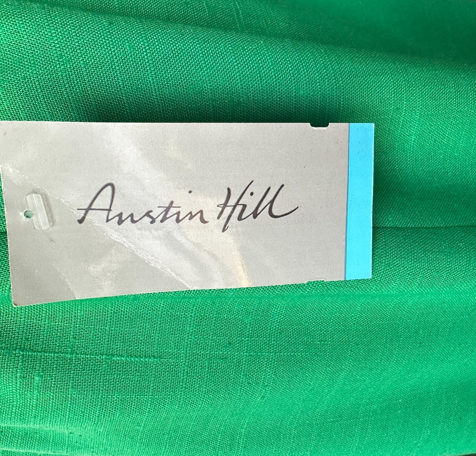 Vintage 1970s Austin Hill Kelly Green Lined Skirt Deadstock with Tags