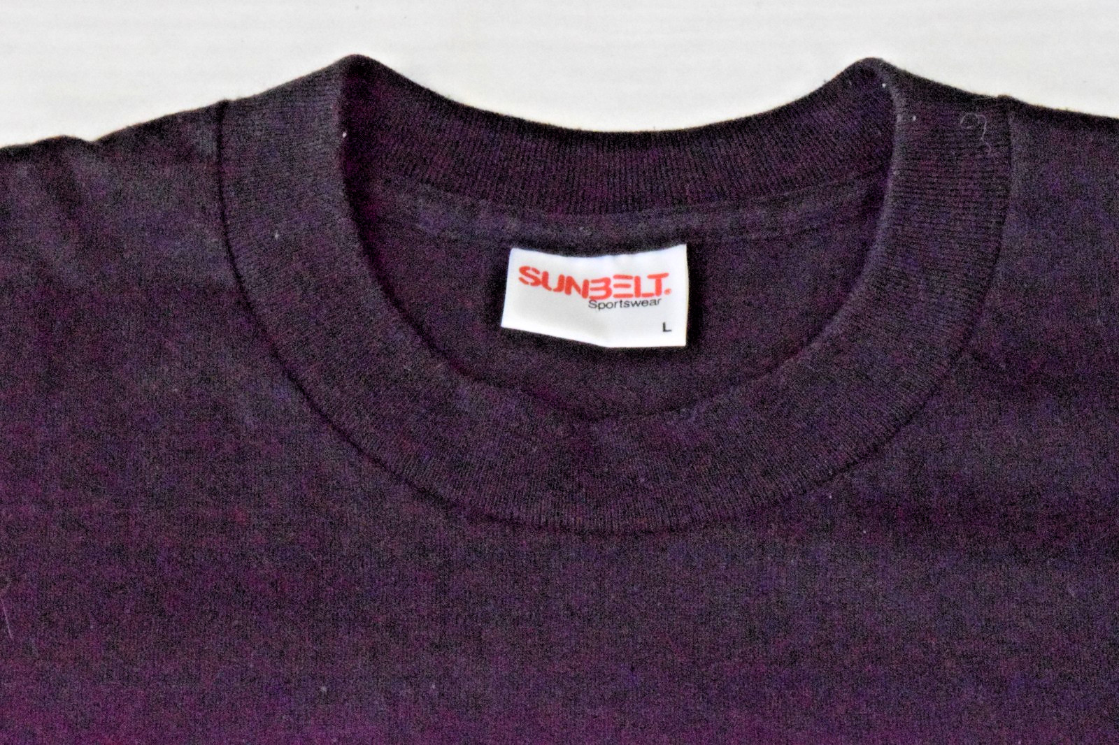 VTG T-Shirt Sunbelt LS Size L 90s Plaid Cactus Coyote Patch Puff Paint Made USA