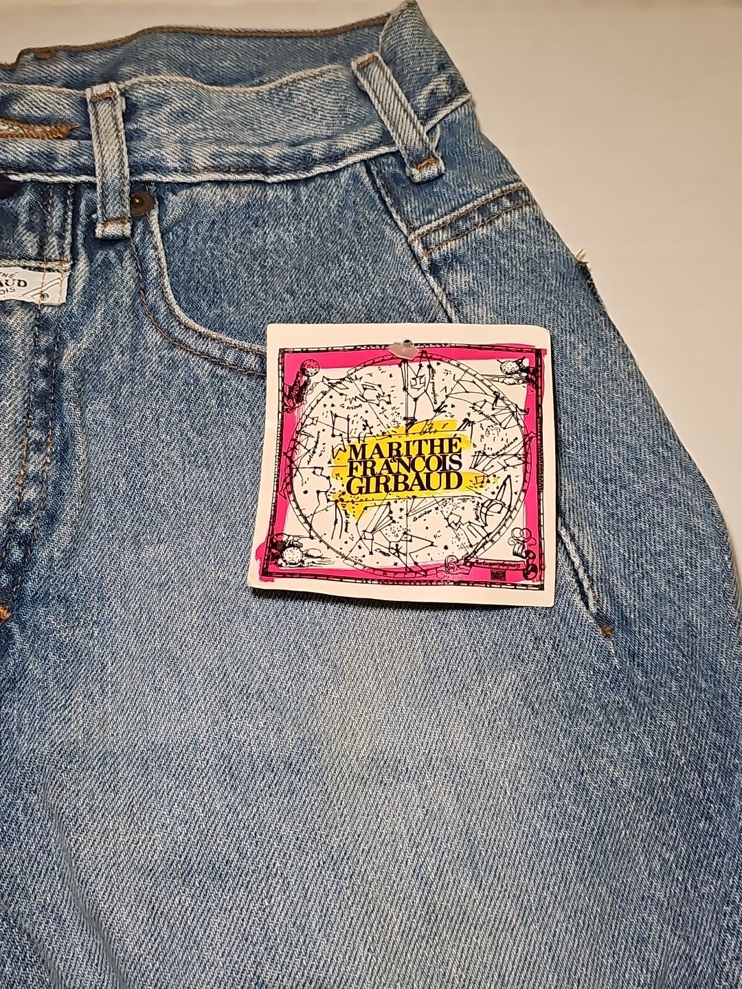 Vintage Y2K 1992 Marithe Francois Girbaud Shorts Womens 3/4 Black Denim USA NEW!