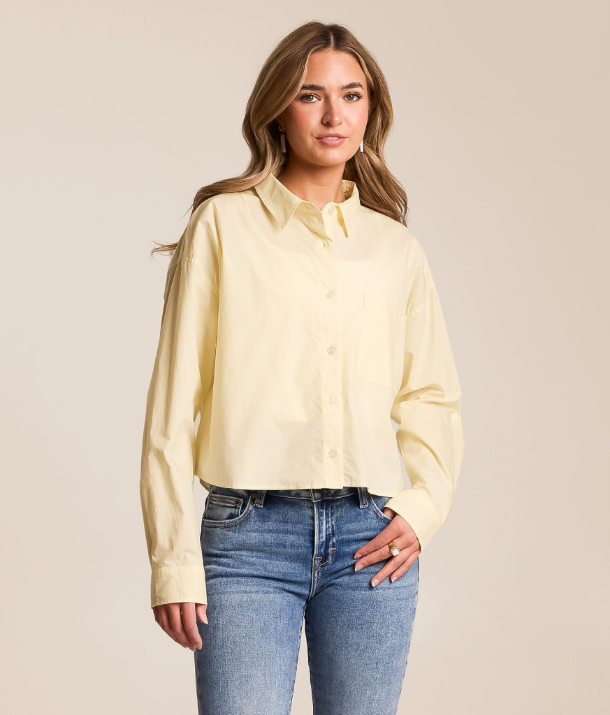 NWT Z Supply Lisette Cropped Blouse