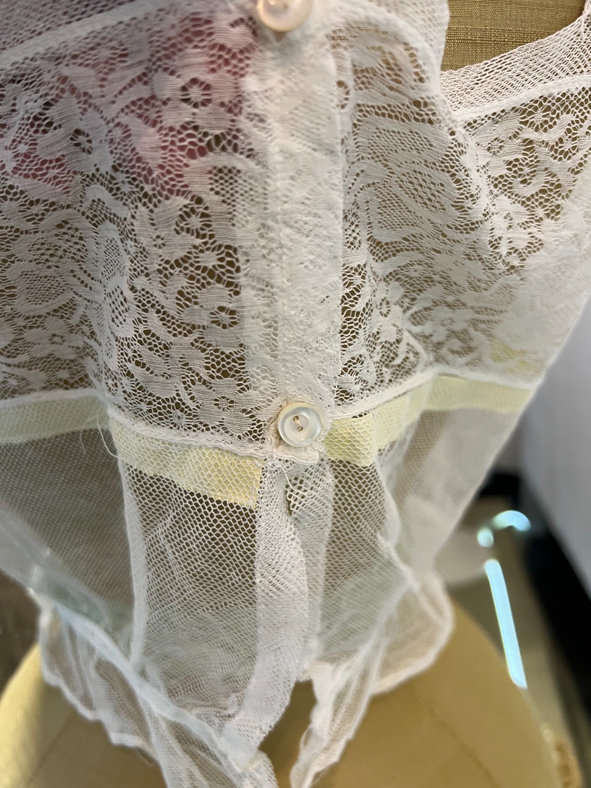 Antique lingerie. European-made corset, circa 1910–1920.