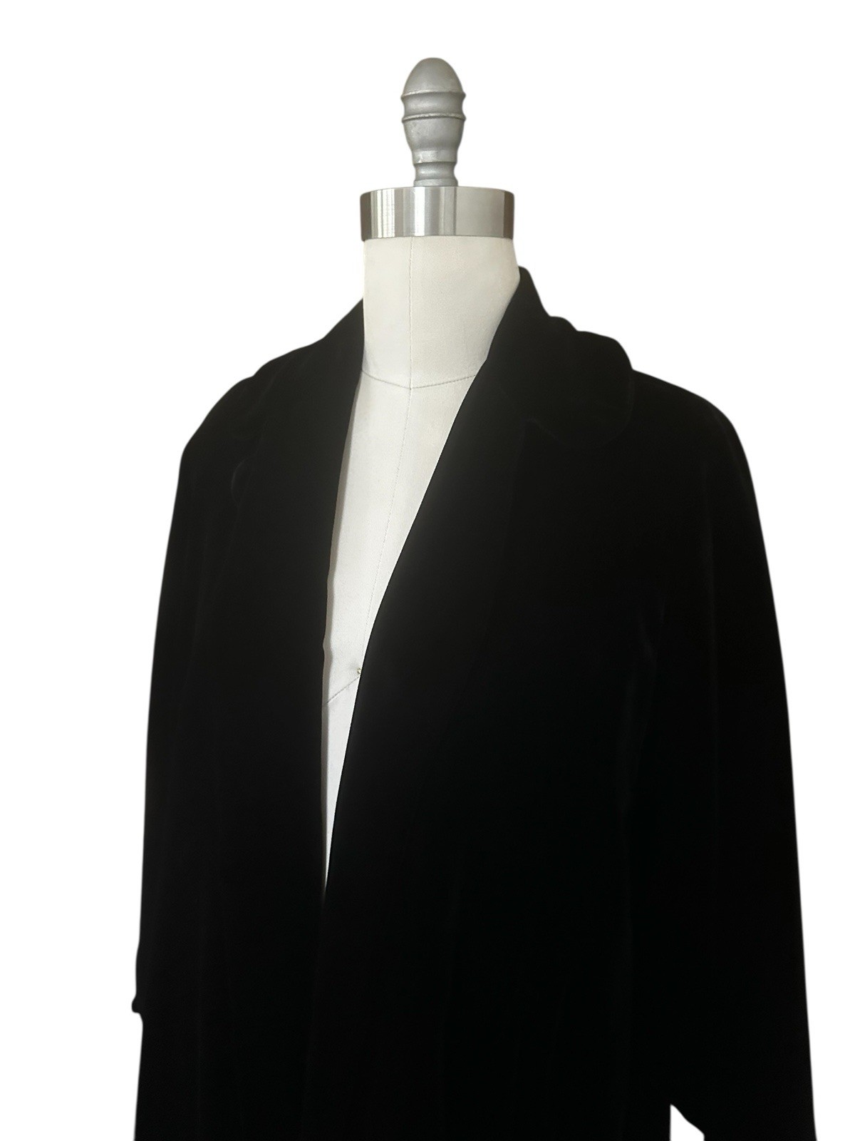 Vintage 1950’s Black Velvet Evening Coat
