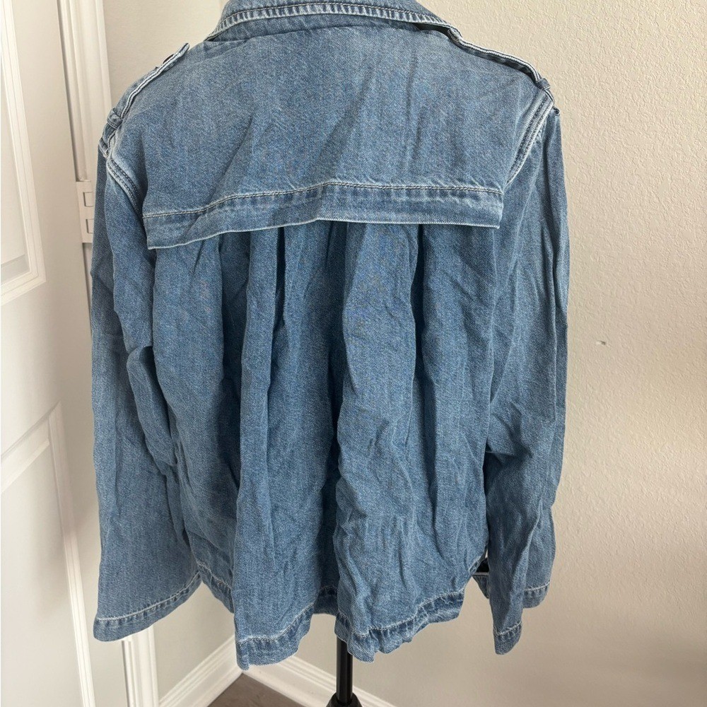 Scotch & Soda Amsterdam Short Denim Trench Jacket NWT Size Large