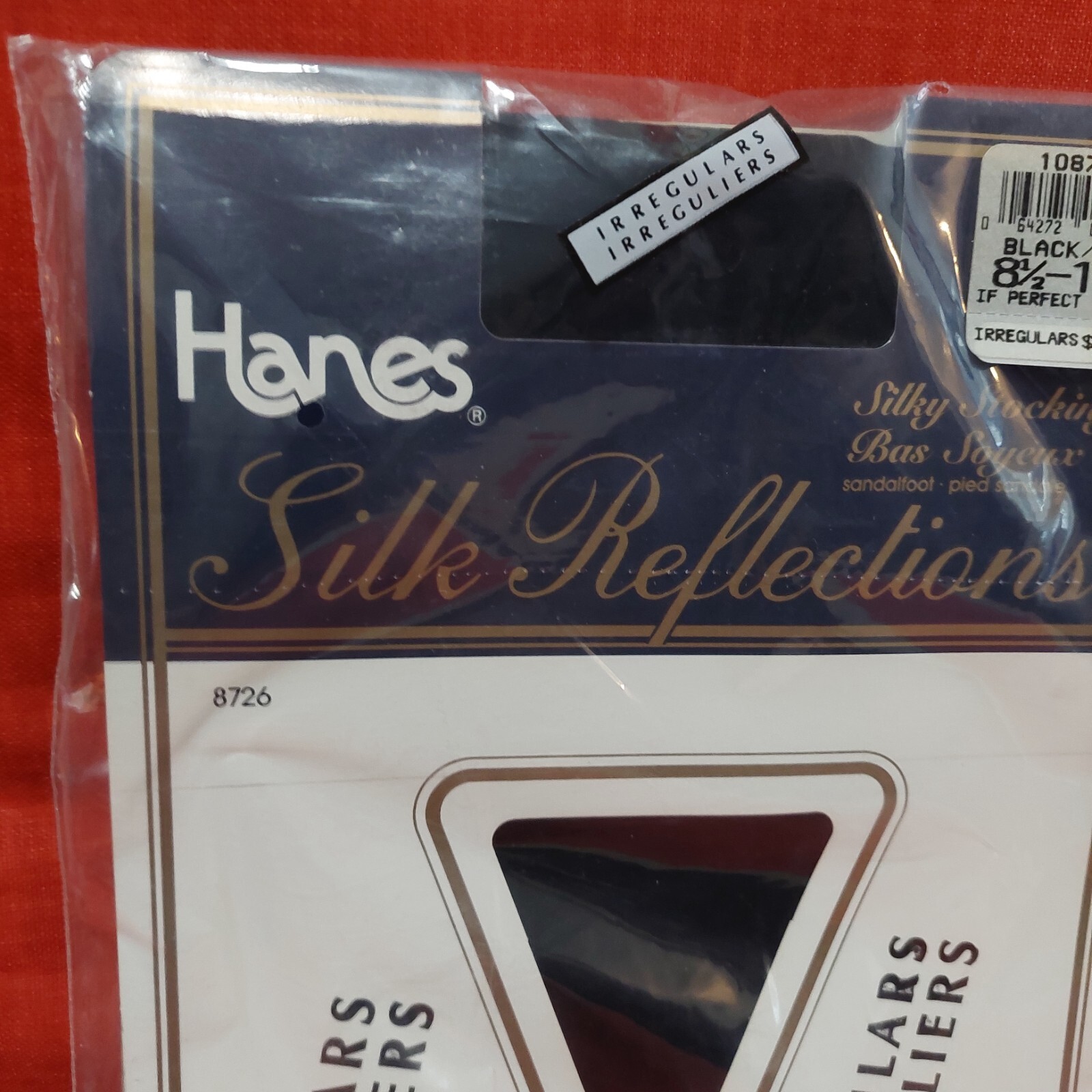 Vintage Pantyhose New Hanes Stockings Color Black size 81/2-11 BSTO90