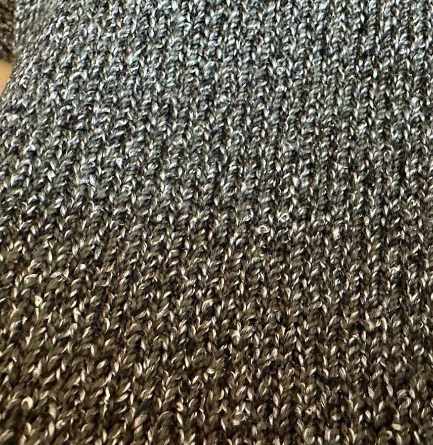 Vintage ANNE PEDERSEN Womens Grey Knee L Sweater Knit Turtle Neck Dress SzM Used