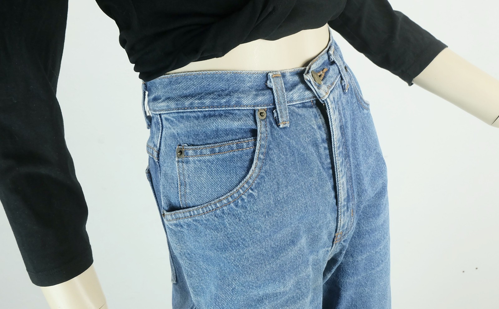80s 90s true vintage high waist JEANS size S diversa…di la rage jeans italy
