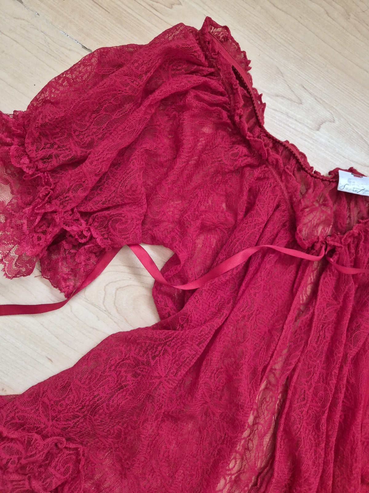 Vintage 90s 2pc Babydoll Panty Set Coverup Jacket All Nylon Lingerie Medium