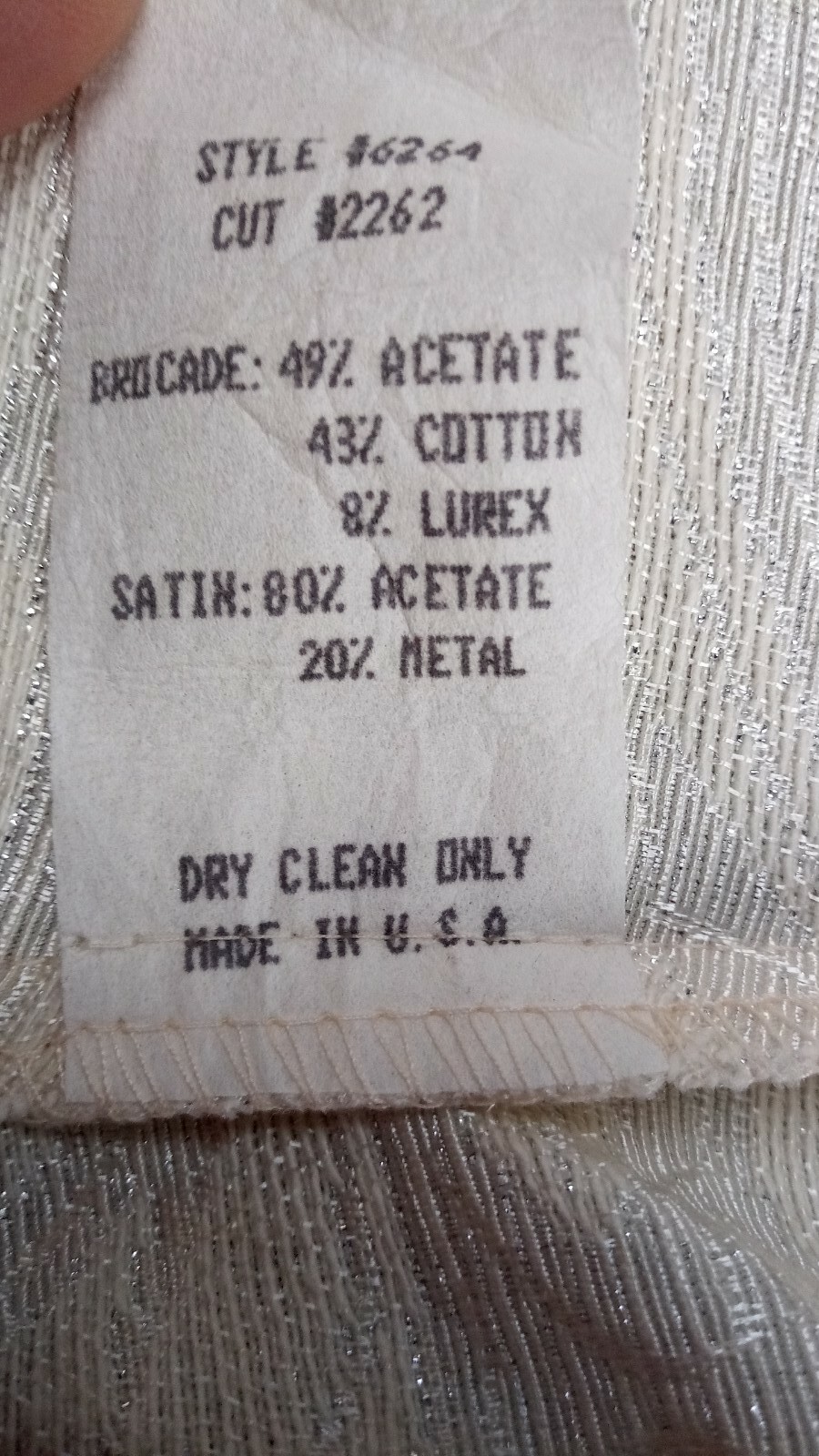 Vintage Cachet by Bari Protas Women’s Ivory Tapestry Elegant Suit Sz 10 Set 2pc