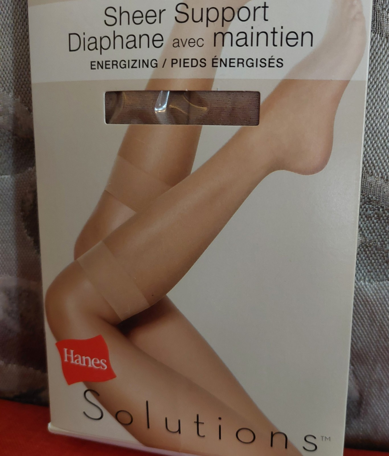 Vintage Pantyhose Hanes Solutions Sheer Knee Highs Color Beige size XL BQUE1