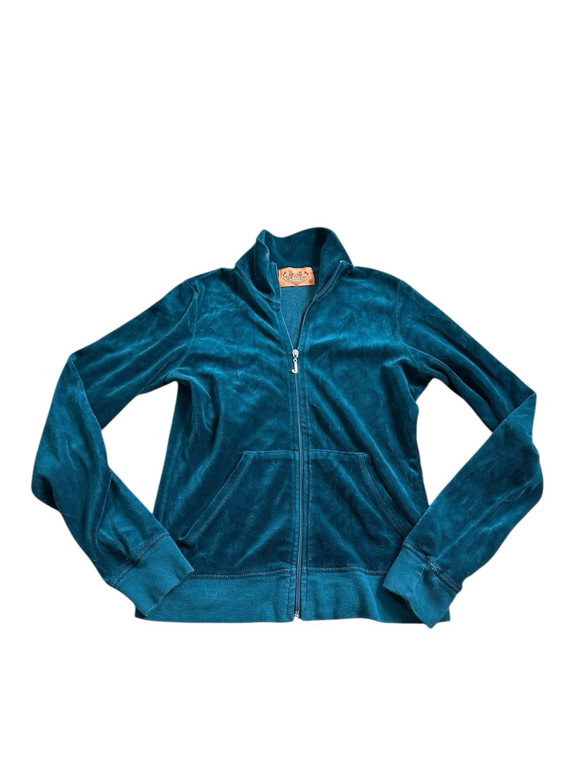 Vintage Y2K Original Juicy Couture Velour Jacket J Zipper Made In USA Size Small
