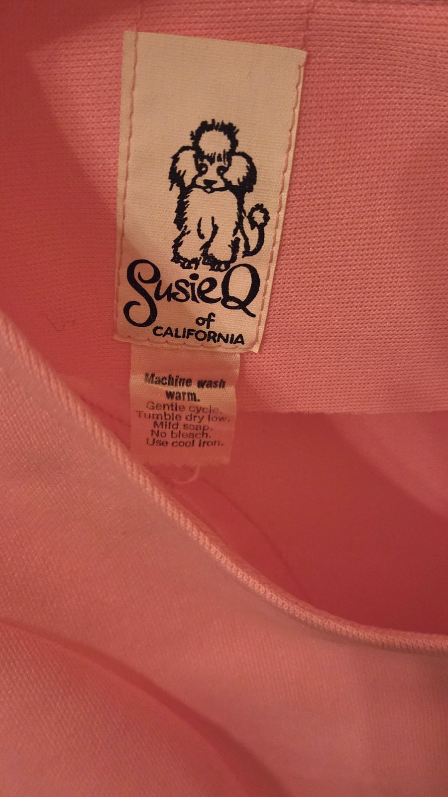 Vtg 70s Susie Q Of California Sleeveless Top Pink Polyester Knit Back Zipper S