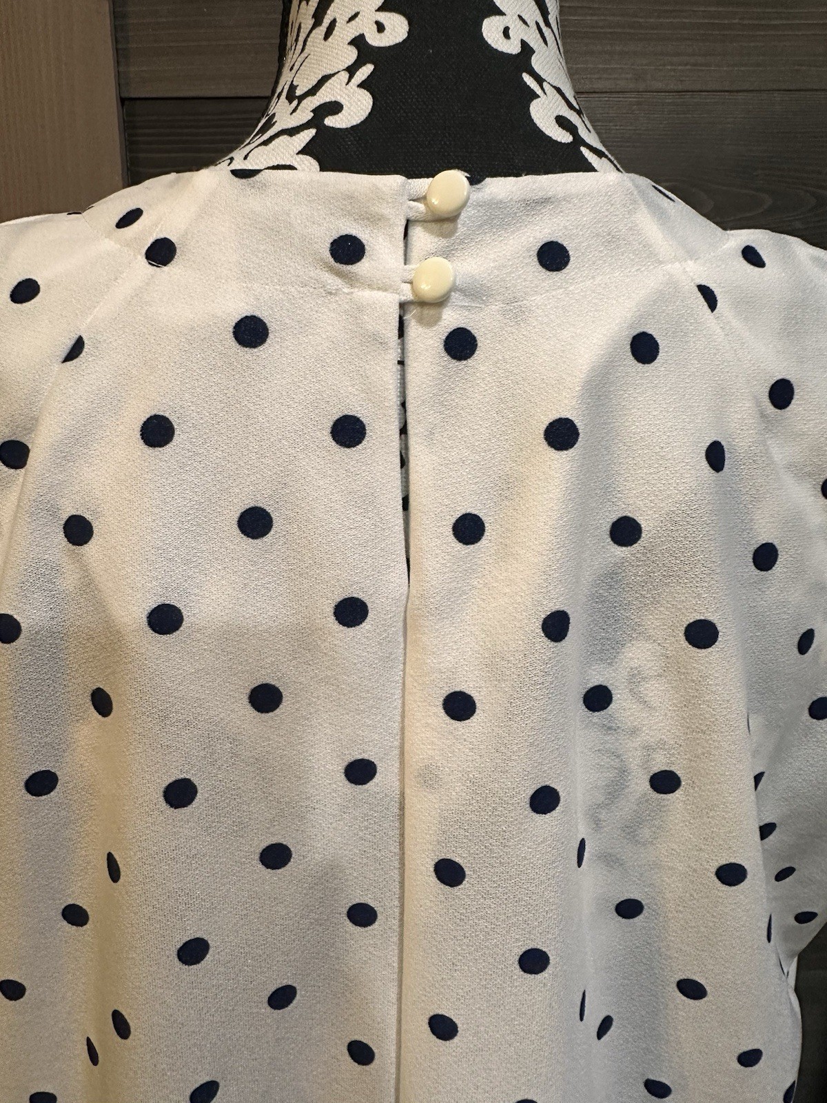 Vintage 1980s Tabby II Polka Dot 2pc Sheath Dress & Duster Jacket Set Size 16W