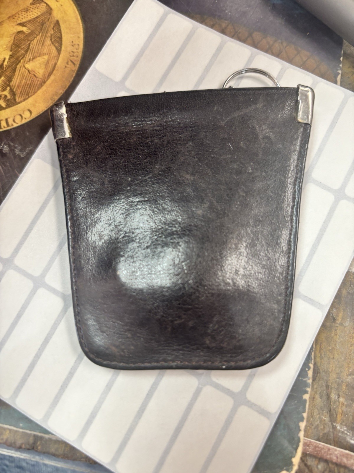 Vintage Coach squeeze key pouch