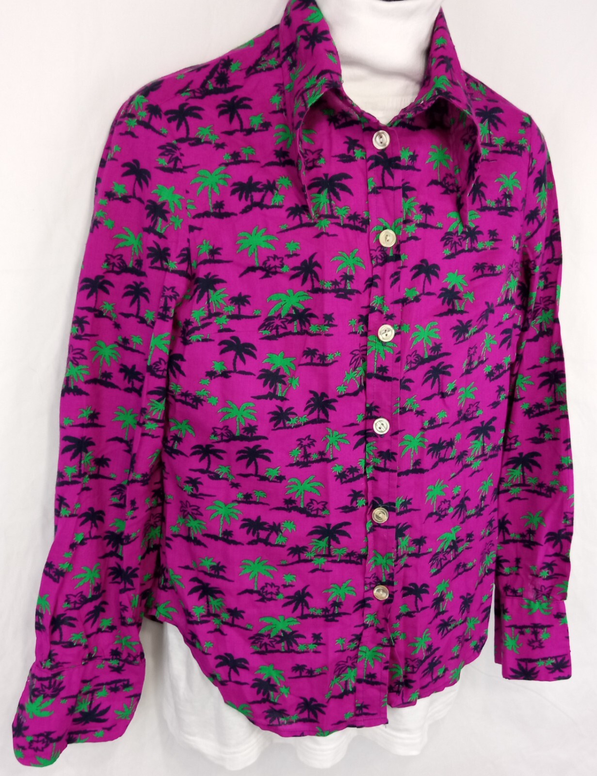 1870’s Boutique MODE Discocore Women’s Shirt blouse Dagger collar