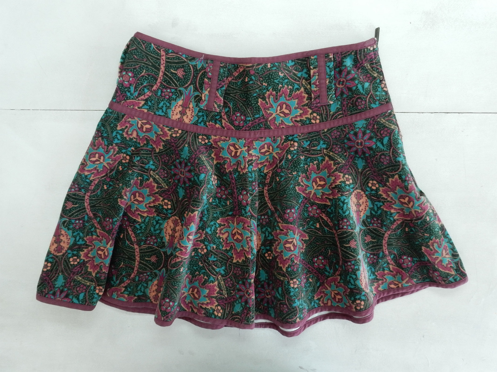 BYBLOS BLUE VINTAGE SKIRT SKIRT COTTON