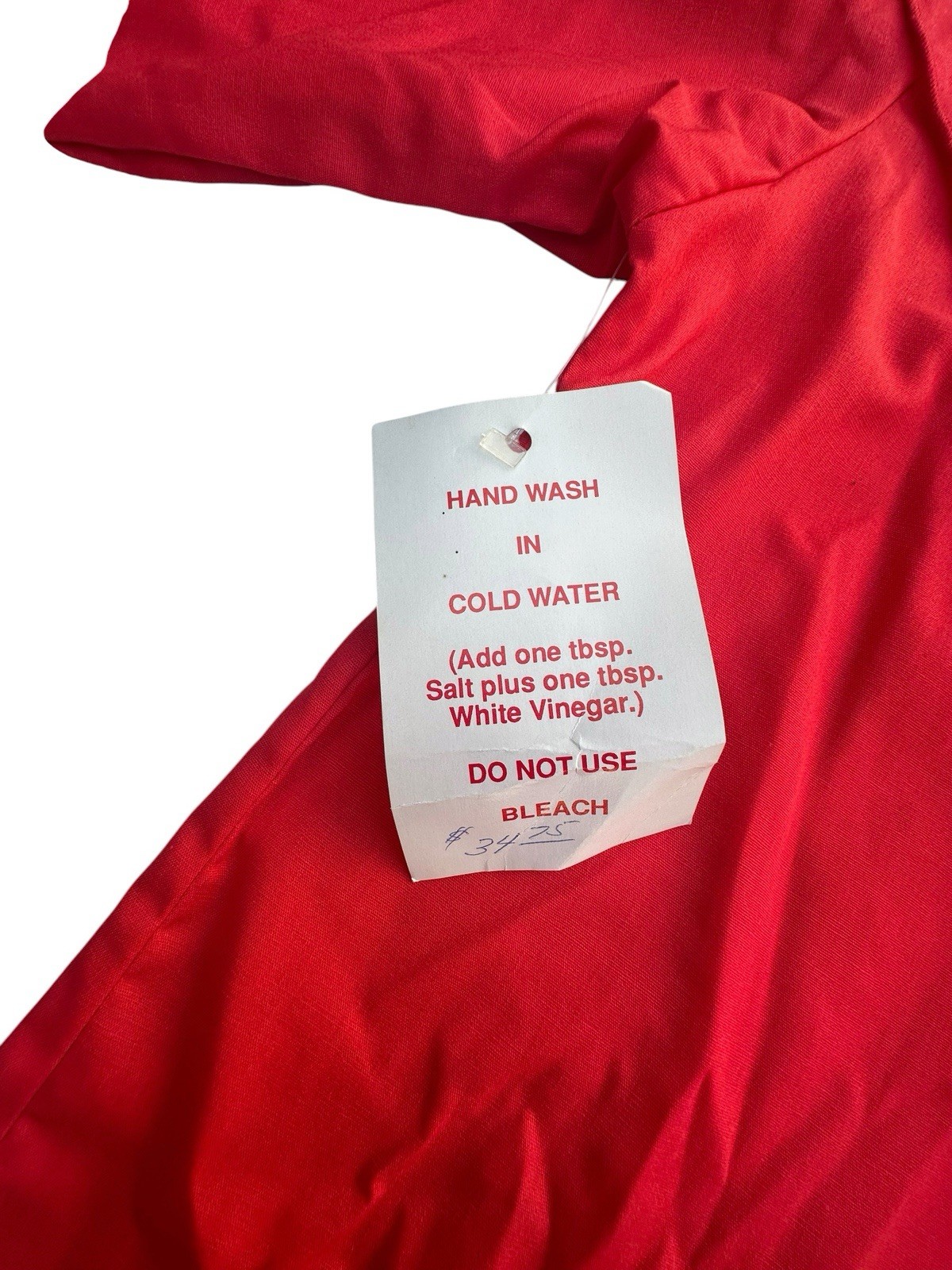 Vintage Red Satin Western Collection Shirt Gold Rope Trim Womens Size 10 NWT